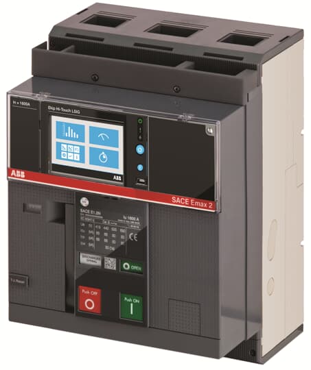 Enerji ölçümlü E2.2B 2000A, Ekip Touch koruma üniteli (3p) sabit tip